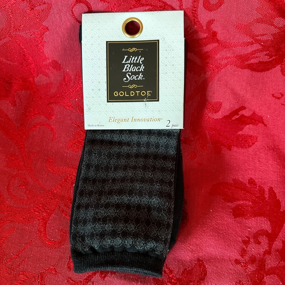 Gold Toe 2 pairs little black sock Elegant Innovation series